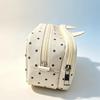Kawaii Polka Dot Cat Pencil Case Large Capacity Clear Window Inner Pockets For Students School Stationery Storage