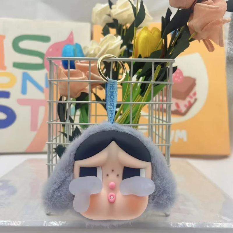 

Плачущий малыш Плюшевый брелок Каваий Мультяшный Подвеска для сумки Настольное украшение Автомобильный брелок Подарок для мужчин и женщин серый