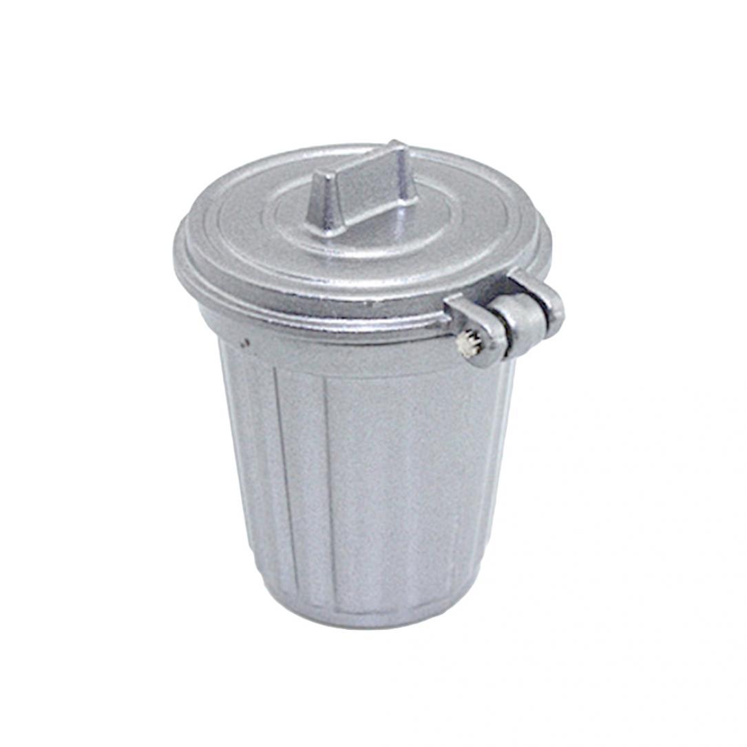 

1:12 1:6 Реалистичная миниатюрная мусорная корзина для кукольного домика Декор Детские игрушки Куклы Аксессуары серый