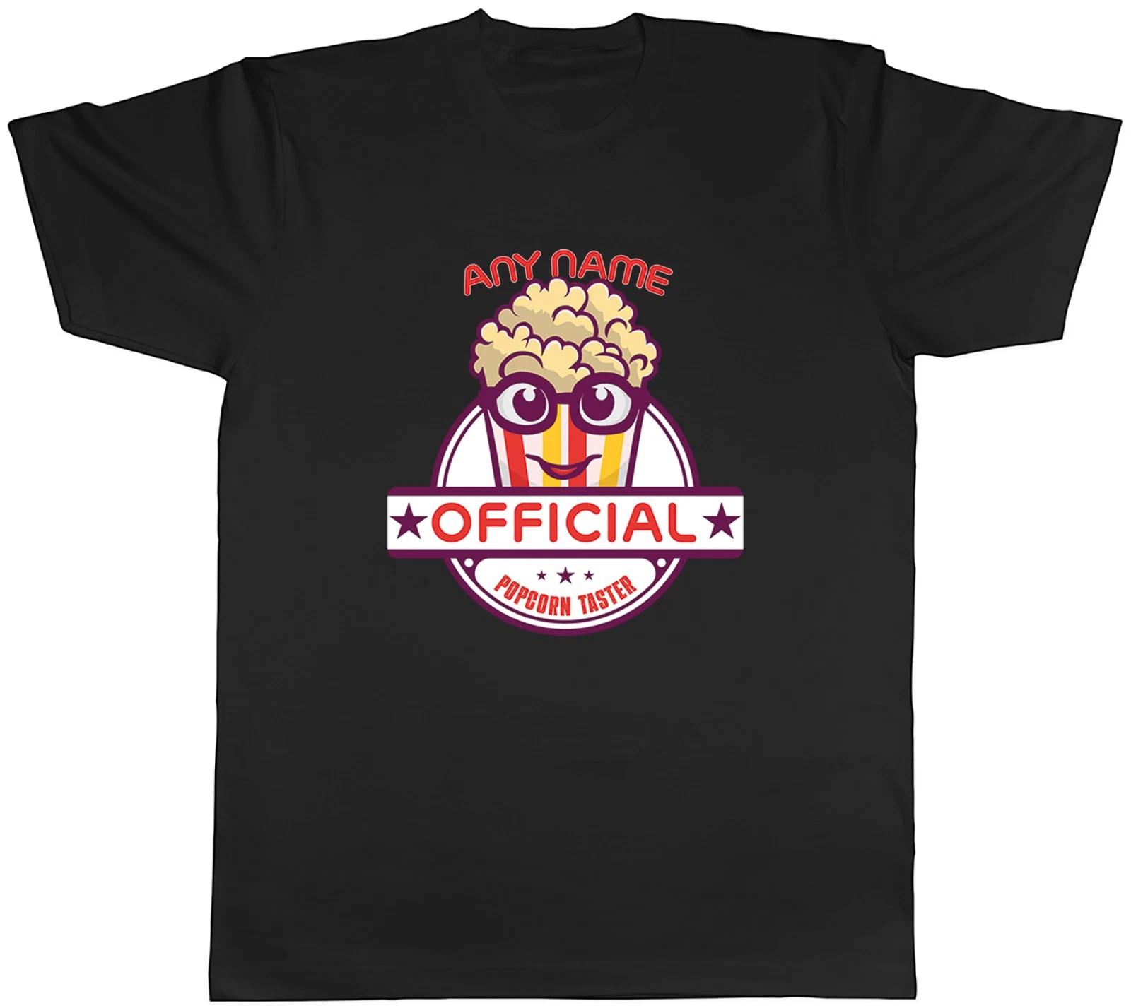 Personalised Popcorn Taster Funny Mens T-Shirt Tee Gift Top XL