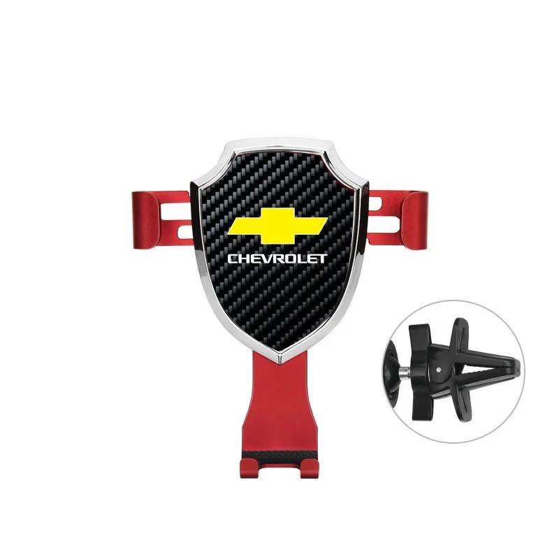 For Chevrolet AVEO CAPTIVA Corvette IMPALA LACETTI Cavalier MALIBU Sail TRAX Car Emblem Mobile Phone Holder Air Outlet Support