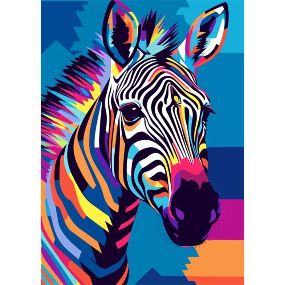 Abstrakt Färgstark Vilda Djur Canvasmålning Bläckfisk Katt Apa Lejon Graffiti Popkonst Målare Väggkonst Väggmålning för Heminredning