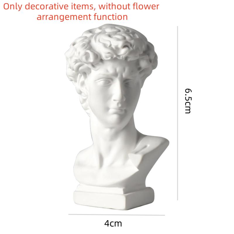 

Ins Nordic David Vase Hydroponic Ornaments Flower Pot Makeup Brush Storage Bucket Photo Props Vintage Home Decoration