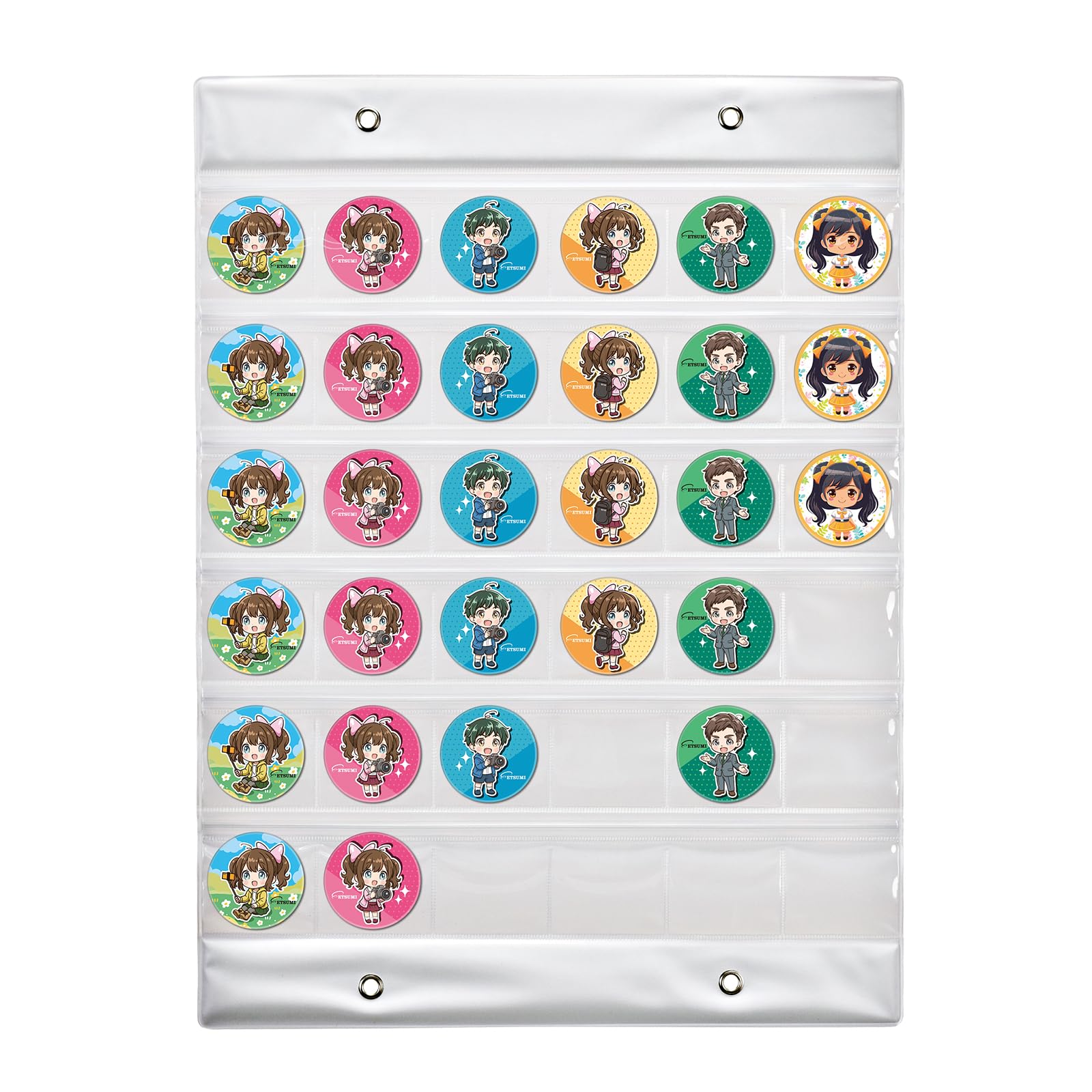 

Коллекция строителей Настенный значок Настенный вмещает 36 Каждый карман имеет белый дисплей, Карман, Значки, Молния, Задник, Соединяемый, 32 мм, 44 мм, 57 мм, VE-7781 белый