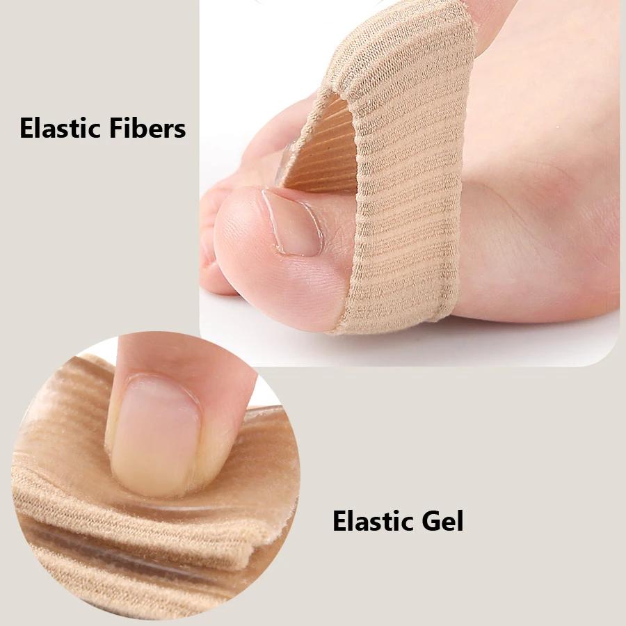 Soft Fiber Gel Toe Sleeves Breathable Silicone Tube Finger Protectors Corn Cushion Separator Foot Care Comfort And Protection