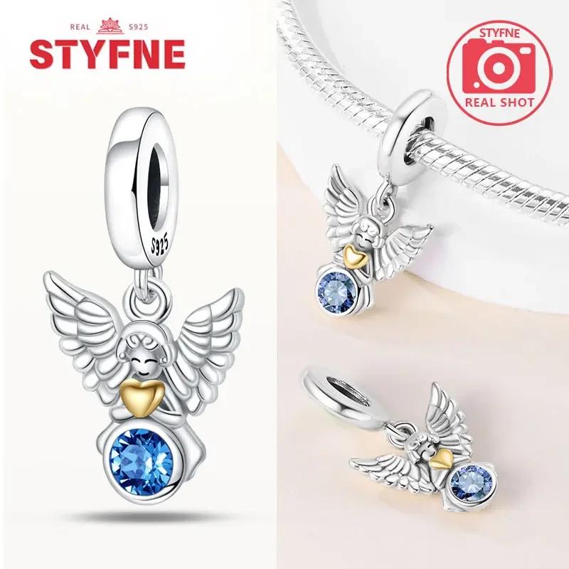 Copperour Lady Charm Bead The Virgin Mary Dangle Fitoriginal Bracelet Pendants Jewelry Marking Fine Gift For Women