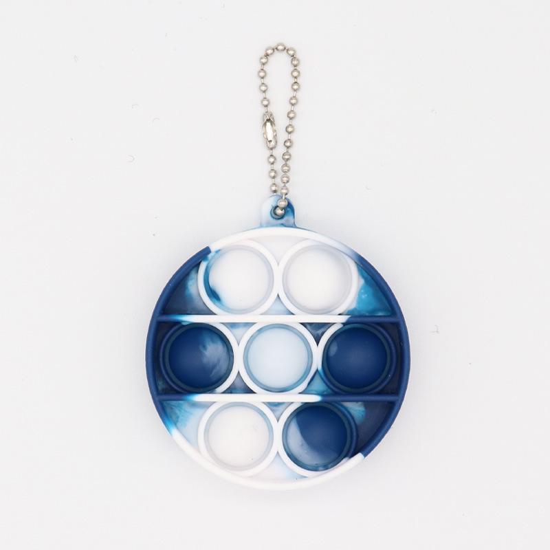 Colorful Silicone Keychain Bubble Toy - Mouse Killer Pendant and Educational Decompression Tool