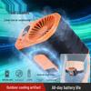Compact Waist-Hanging High-Speed Portable Fan for Outdoor Cooling and Heat Relief