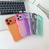 Luxury Matte Translucent TPU Phone Case for IPhone Air 17 16 15 14 13 12 11 Pro Max Colorful Border Shockproof Protective Cover