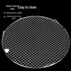 304 Stainless Steel BBQ Grill Net with Legs - Round and Square Options for Electric Stoves, Fire Pits, Roasting, Oil Draining, and Drying.