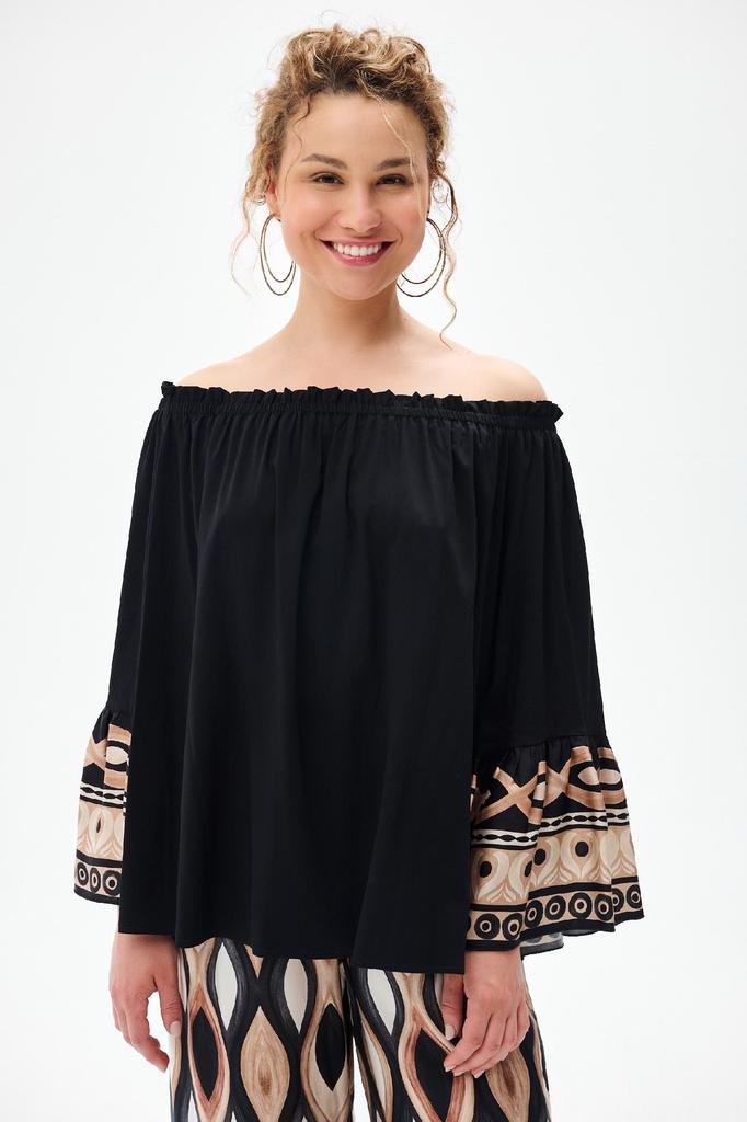 Bluzka Damska Aurena Black Uniwersalny