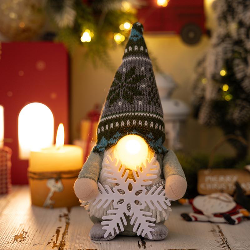 Playful Green Nosed Rudolph Gnome Decoration With Led Lights For Unique Christmas Display