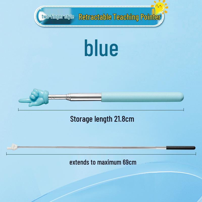 Telescopic Children's Pointer Pen: Stainless Steel Retractable Teaching Stick with Macaron Colors