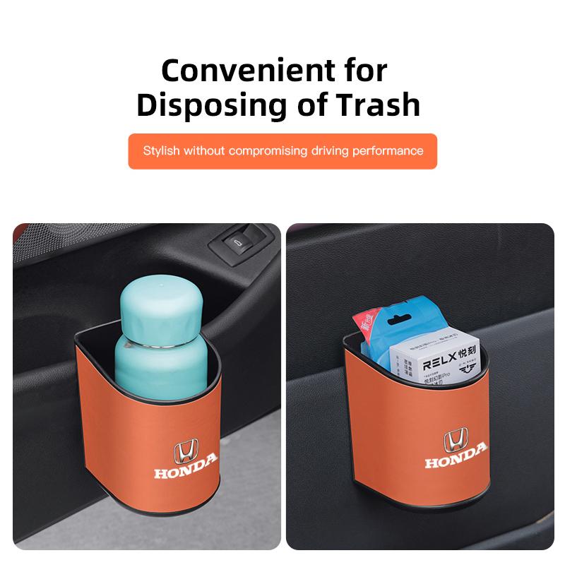 CQF1 Car Door Cup Holder Trash Box & Interior Organizer For Honda CR-V Accord Civic HR-V Pilot Odyssey Fit Jazz Vezel CITY Freed