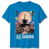 Kyoto Inspired Japanese Unisex T Shirt Tokyo Japan Temple Art Graphic Tee