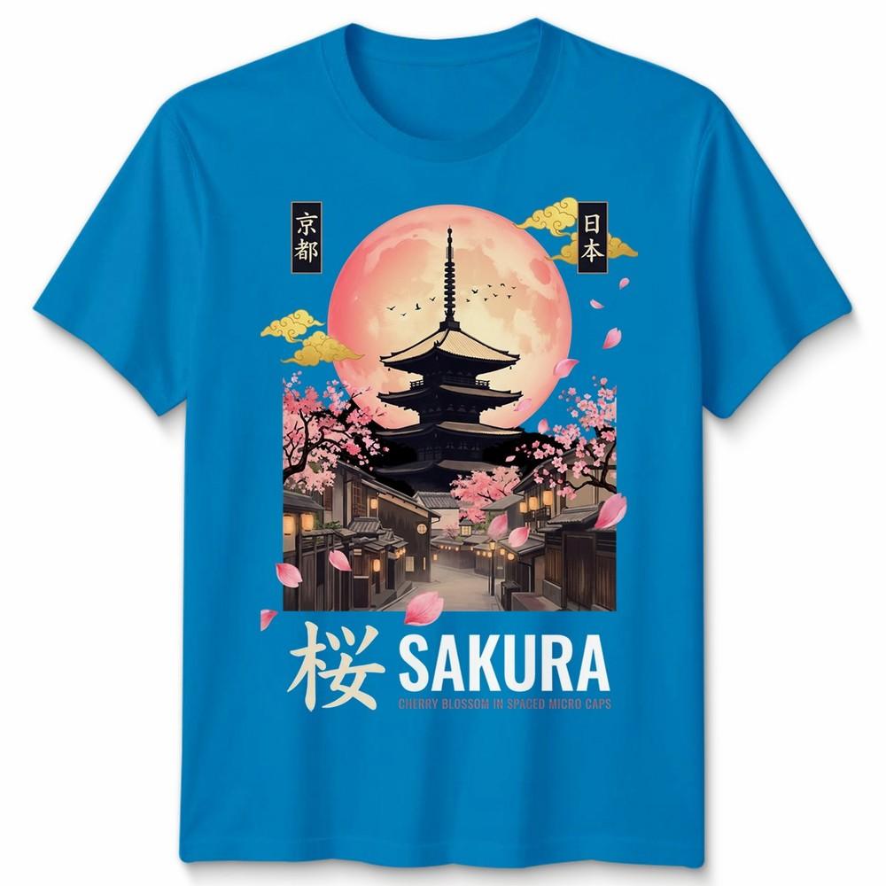 Kyoto Inspired Japanese Unisex T Shirt Tokyo Japan Temple Art Graphic Tee