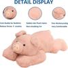 Weighted Stuffed Animals for Anxiety, 19.7in 3.3lbs Weighted Pig Stuffed Animal Toy Cute Pink Pig Plush Pillow for Adults Boys Girls