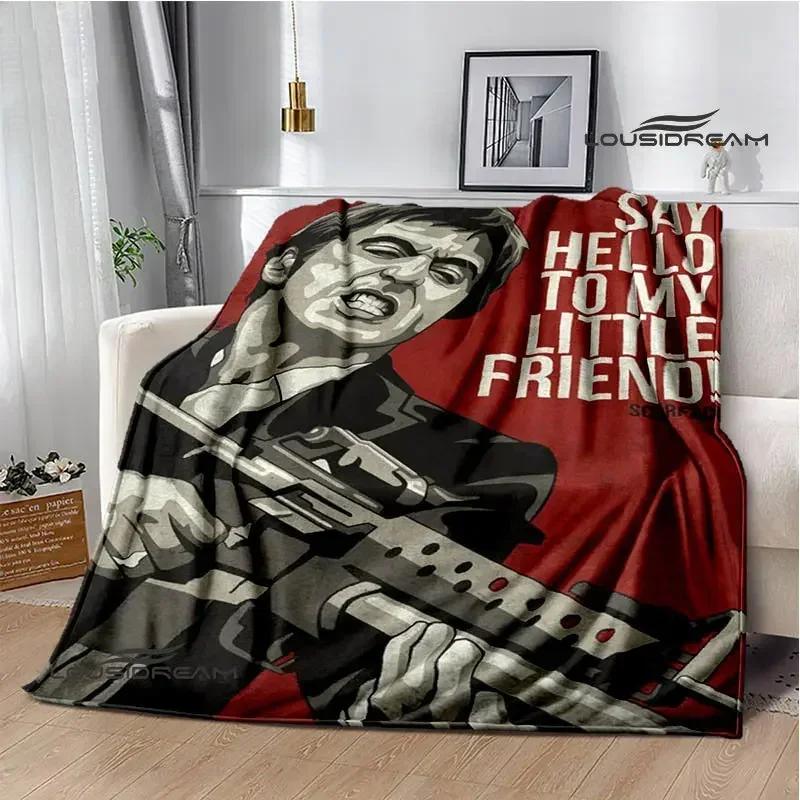Classic movie Scarface Polyna blankets bed with a blanket to warm the beautiful blanket home travel blankets birthday gift