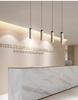Stylish Yellow Travertine Wabi-Sabi Pendant Lights for Bedroom or Restaurant