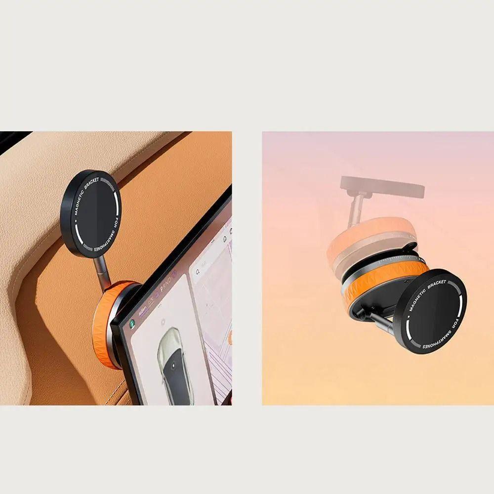 Dual 180° Adjustable Angles Magnetic Car Mount Hands-Free Magnetic Suction Cup Support  Smartphone