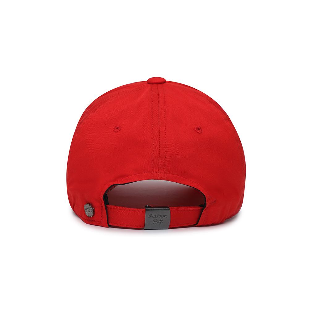 MALBON GOLF Letter Ball Cap Orange