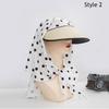 Korean Style Headscarf Hat Outdoor Camping Style Sun Protection Hat Y2K Hip-Hop Scarf Hat Wide Brim Uv Protection Baseball Cap