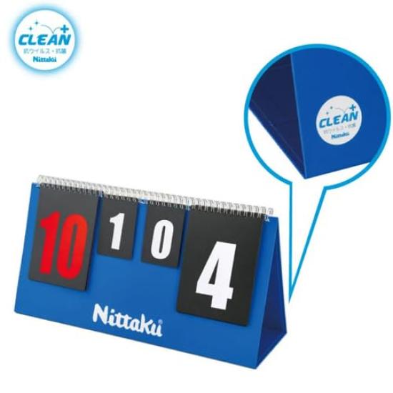 Nittaku Table Tennis Count Display and JL Counter Clean NT3736 Scoreboard, Anti-Virus Antibacterial,