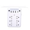 Wall Outlet Extender with Shelf Night Light Surge Protector 4 USB Ports 6 AC Outlets Wall Power Strip for Home