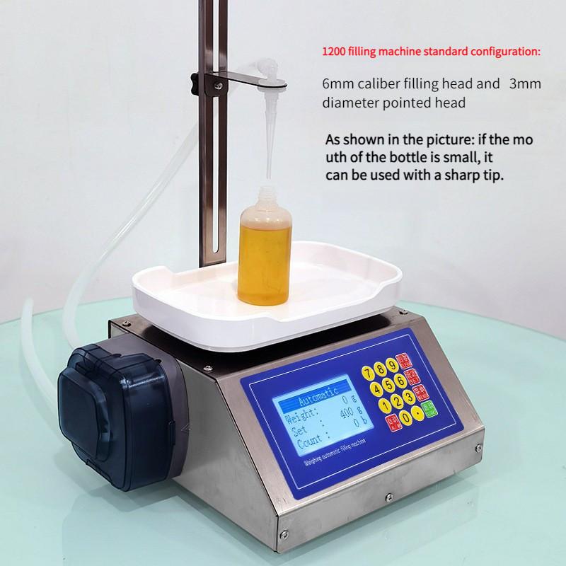 Small Perfume Filling Machine Liquid Weighing Peristaltic Pump Subpackage Device Automatic Liquid Weighing Filling Equipment