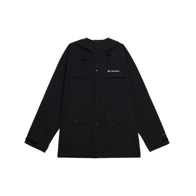 Solid Color Waterproof Windproof Durable Casual Hooded Jacket Men Jackets Black WE9002-010