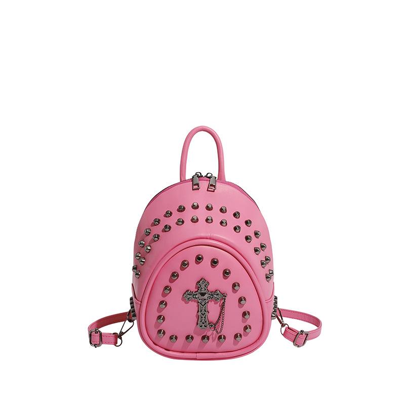 Sac à dos, Sac à dos Petit à Rivets Automne et Hiver, Sac Bandoulière Rétro pour Femme