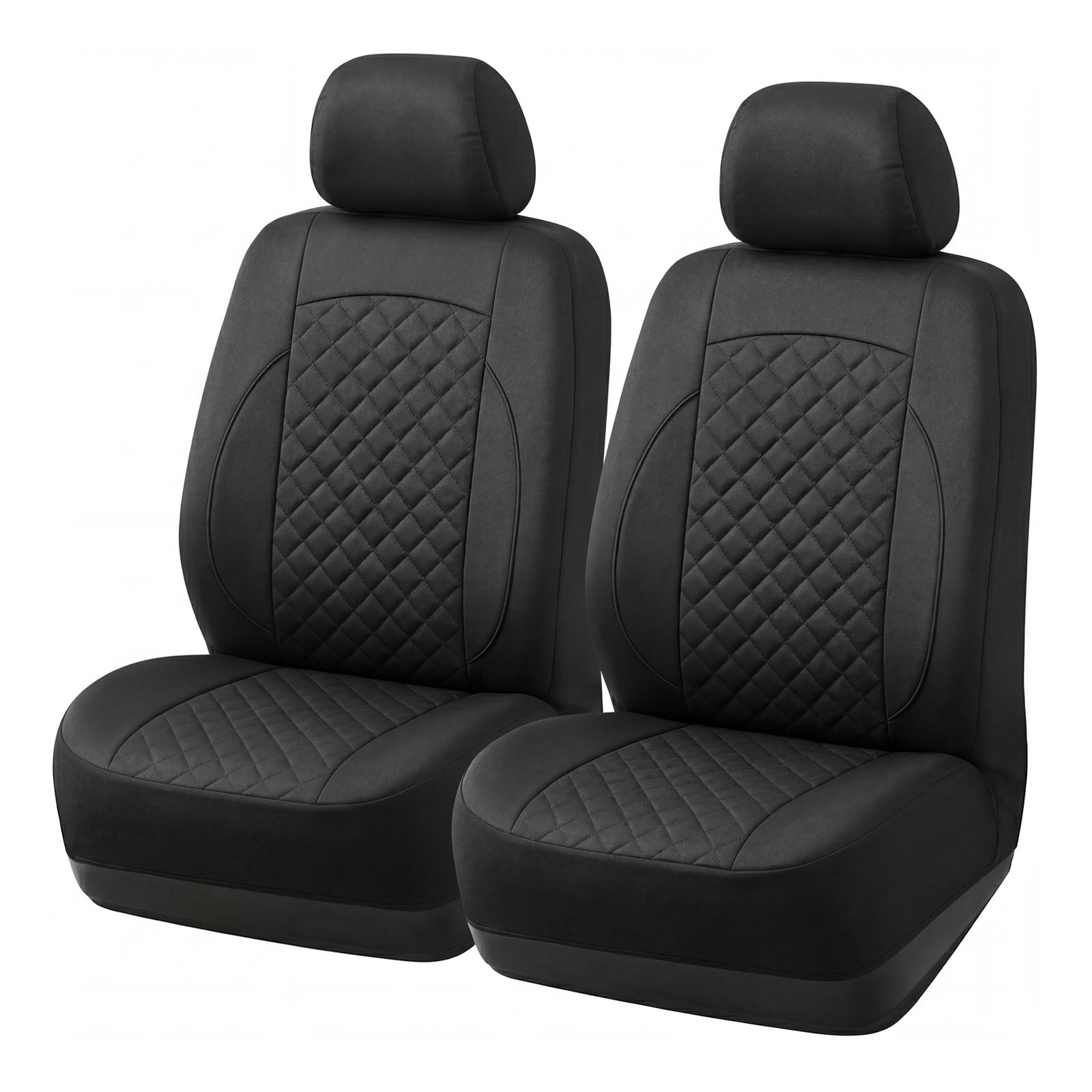 

Universal Polyester Fabric Car Seat Covers for The Front Seats Suitable For Most Cars Universal чёрный