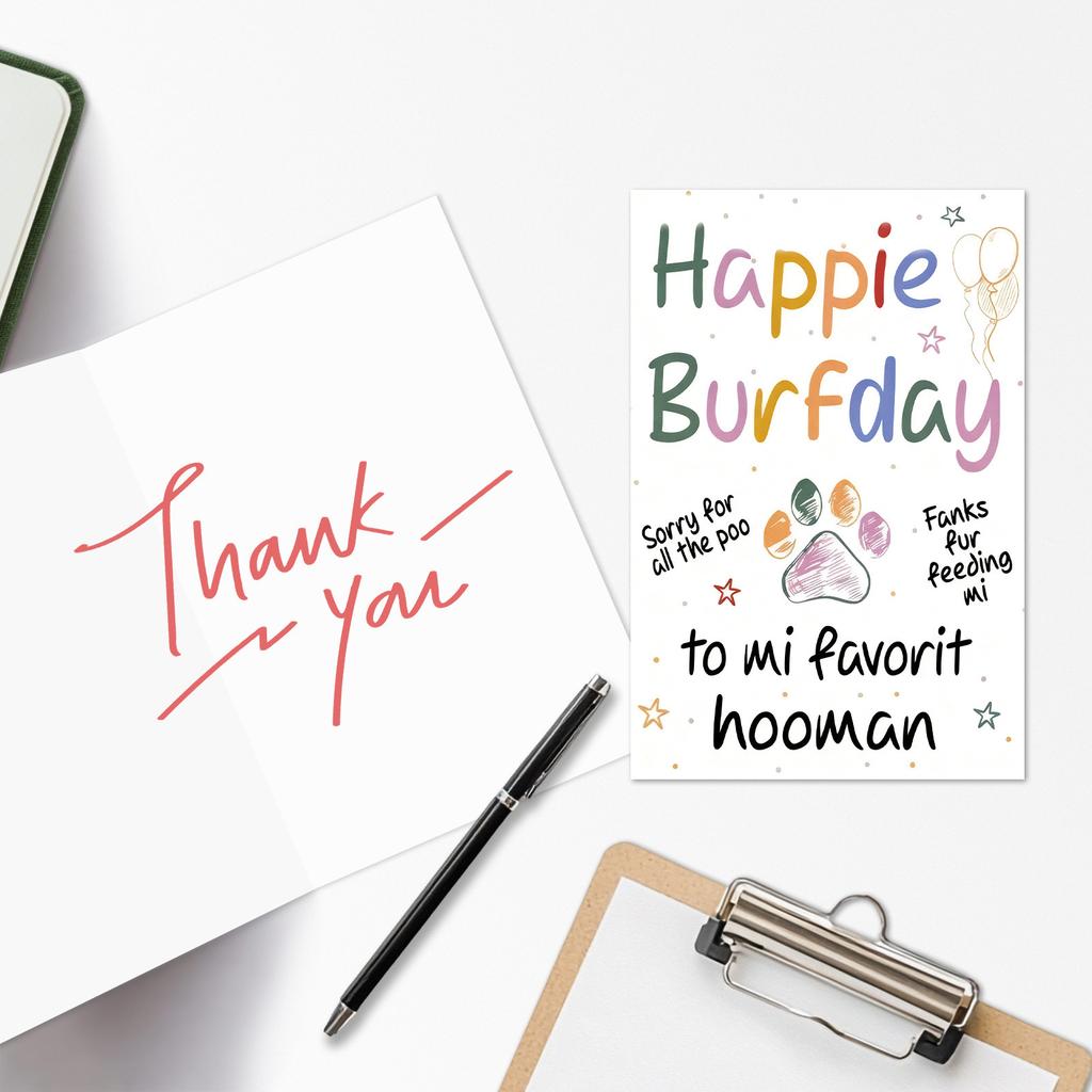 10 Cartoon Birthday Card Envelopes Set With A Variety Of Creative Birthday Greeting Cards