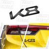 Creative Car 3D Metal K3 K5 K8 Logo Emblem Fender Rear Trunk Door Bumper Sticker For Kia Forte Ceed Cerato Rio Picanto Decor UD6