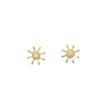 Trendy Fashion Temperament Sunflower Zircon Stud Earrings Simple Earrings