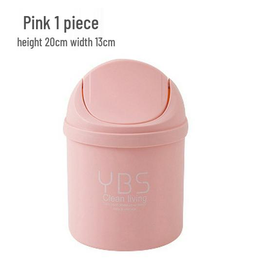 Cute Mini Desktop Trash Can with Lid for Home and Office
