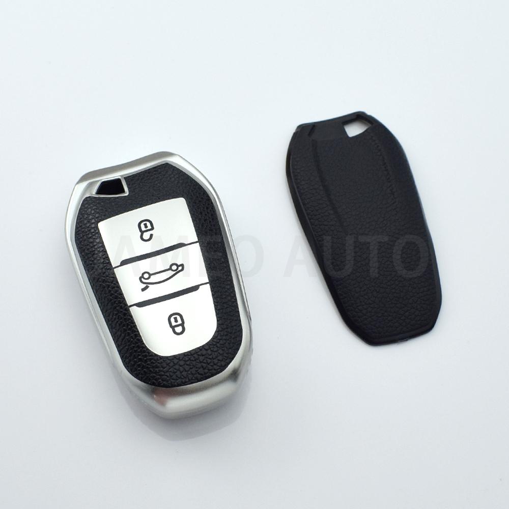 For Peugeot 2008 3008 4008 5008 308 408 508 Citroen C1 C2 C4 C6 C3-XR Picasso Grand DS3 DS5 TPU Car Key Case Cover