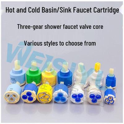 Durable Ceramic Hot/Cold Water Faucet & Shower Valve Core