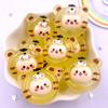 Resin Colorful Noctilucent Clear Candy Color Tiger Rabbit Cats Dog Flat back Cartoons Figurines 6PCS Scrapbooks DIY Decor Crafts
