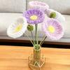 Finished Pipe Cleaner Flower Handmade Chenille Stem Fake Flower Craft Gifts for Women Mother Wife Valentine's Day Birthday Wedding Home Decor