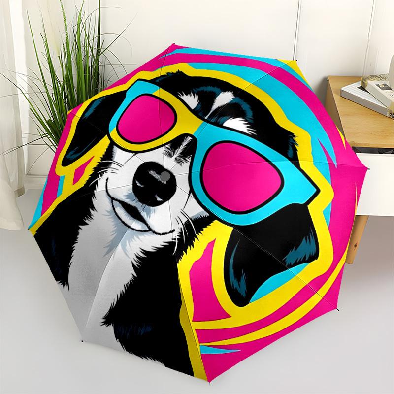 

1pc Colorful Dog Sunglasses Automatic Folding Umbrella. casual outdoor accessory, for all seasons yy250924065