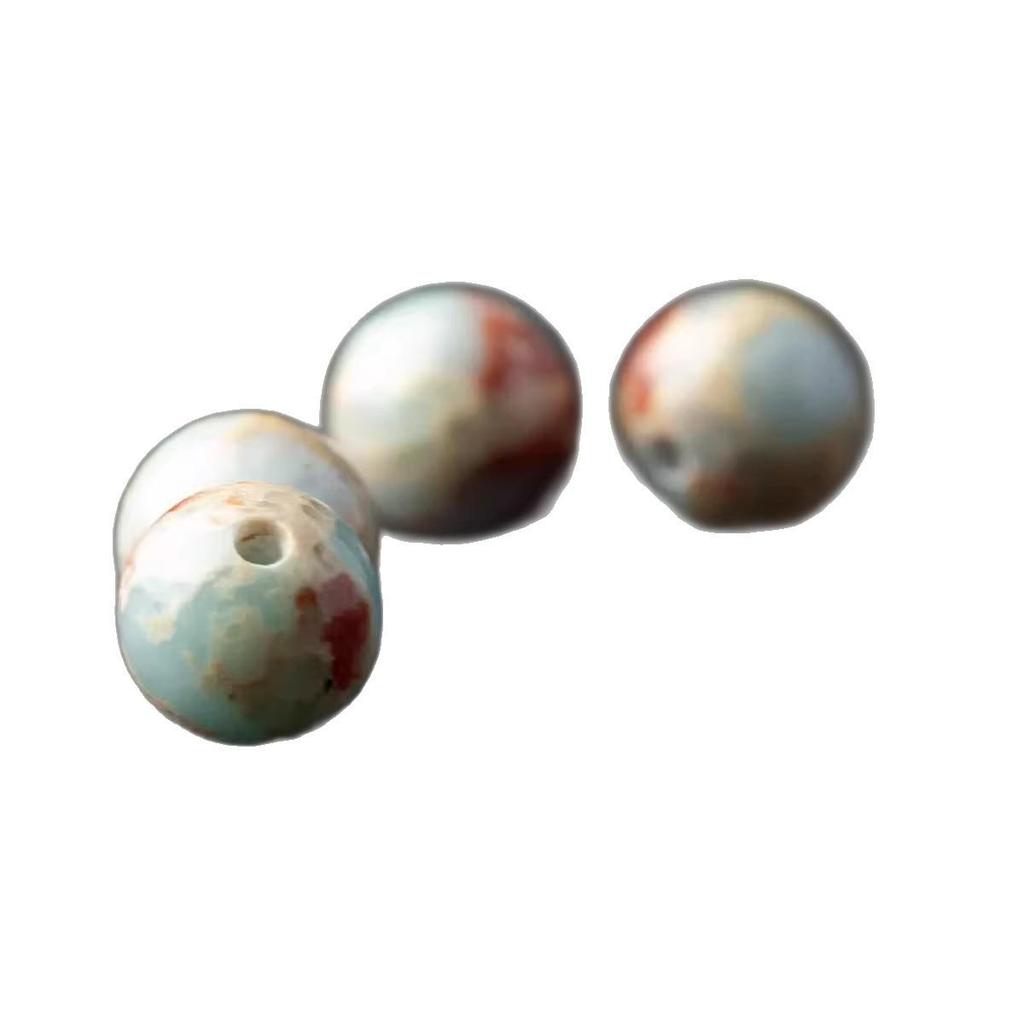 7A Shoushan Stone Loose Beads for DIY Bracelets and Necklaces: Semi-finished Round Crystal Jade Accessories