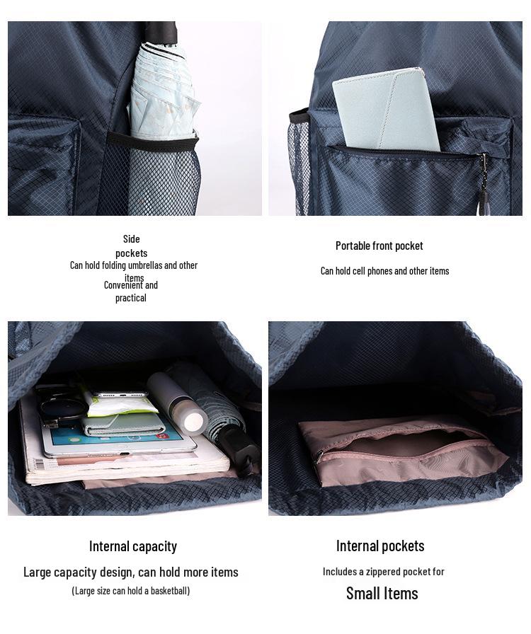 Drawstring Sports Backpack for Men & Women - Travel, Basketball, Swimming, Training, Storage