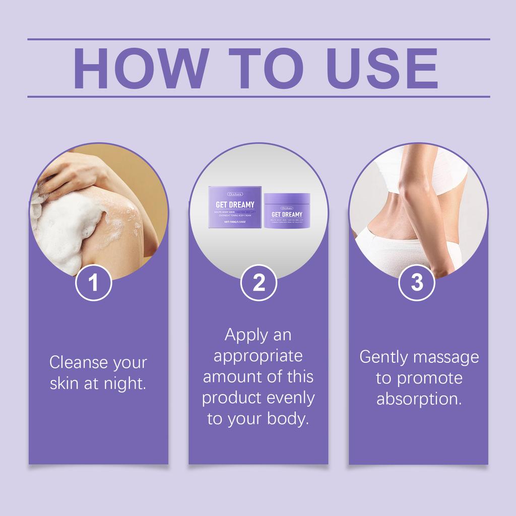 OceAura GET-DREAMY Gece Boyu Tonik Köpük - Uyurken Kullanmak İçin Vücut Sıkılaştırıcı Köpük (1 adet)