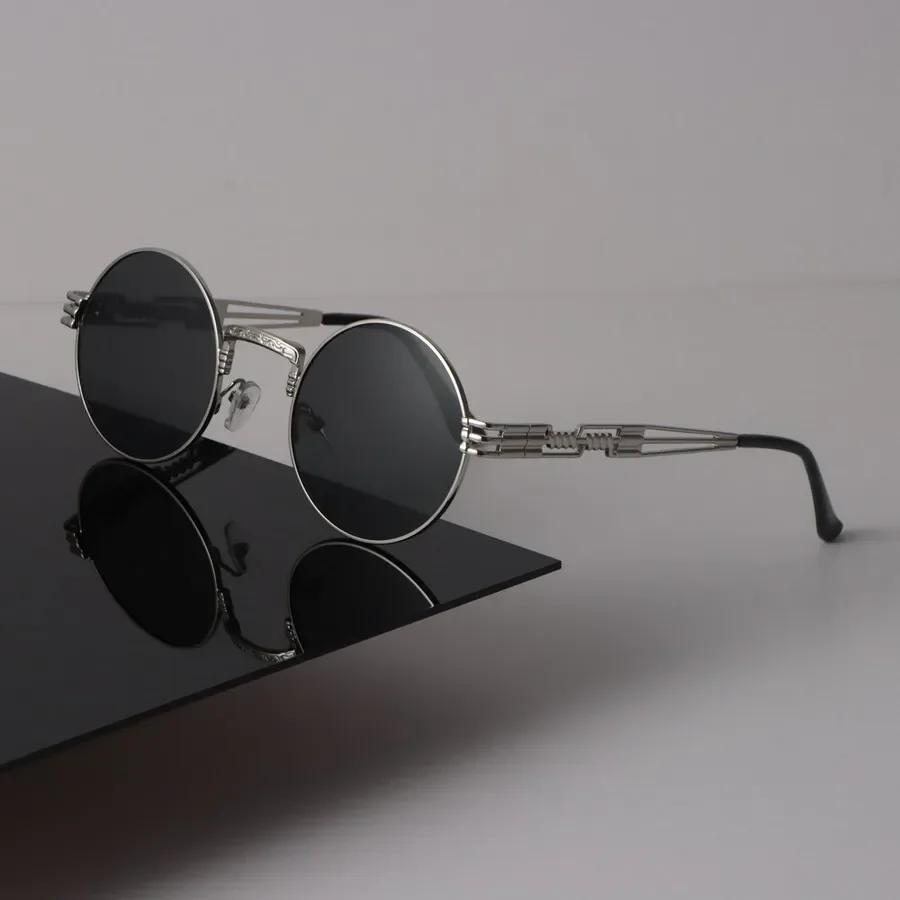 

Vintage Sunglasses Women Men Round Mirror Clear Fashion Eyewear Sexy Designer Brand Black Sun Glasses for Female Male Other