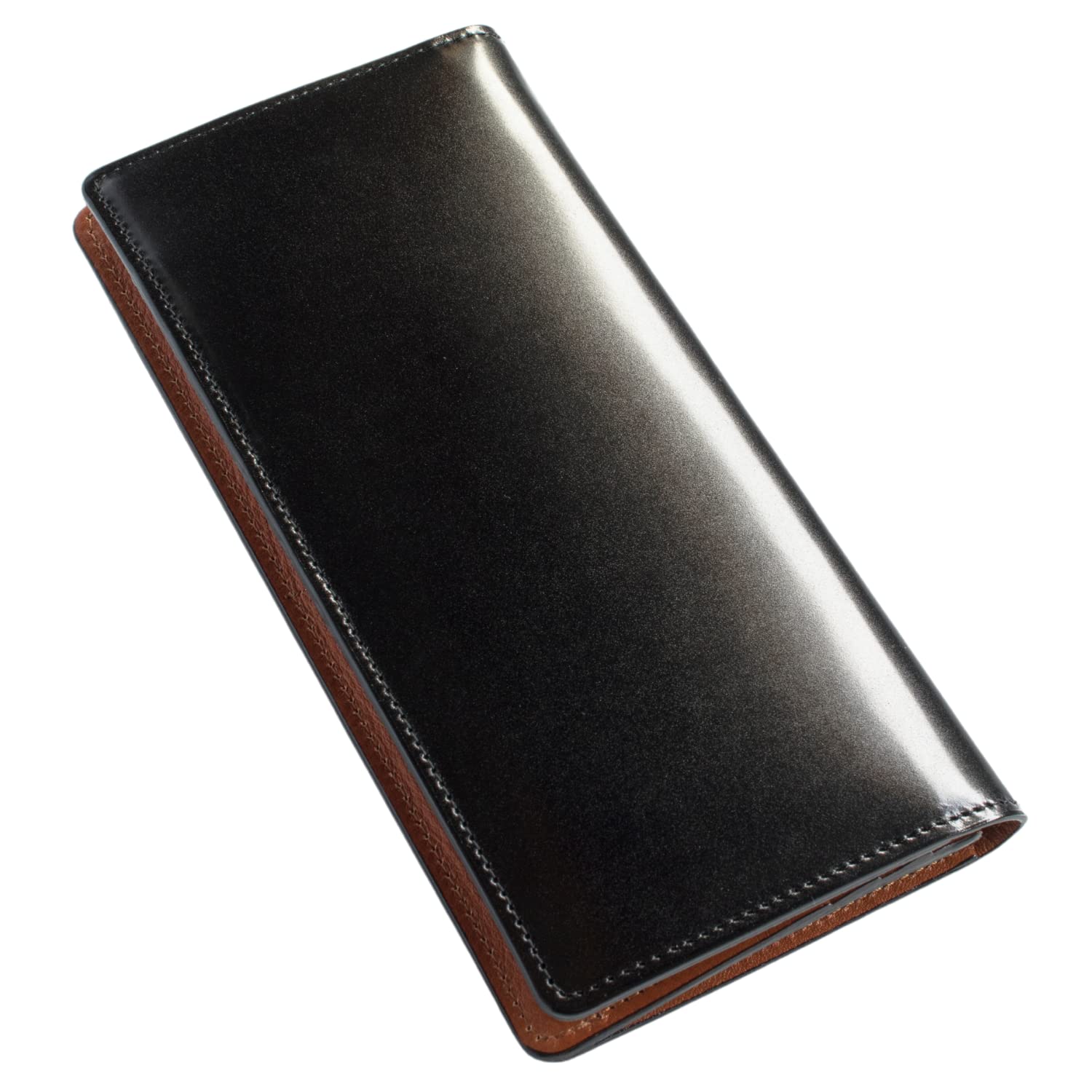 

Wallet Long Wallet Cordovan Oil Cordovan Made in Japan Coin Purse Genuine Leather Horse Leather [TAVARAT] Men s (Black)