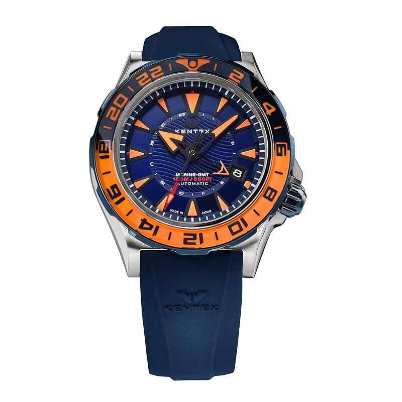 

[KENTEX] watch MARINE GMT mechanical self-winding Limited to 88 pieces S820X-06 men s blue