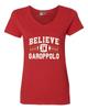 V-Neck Ladies Believe In Garoppolo Football Fan Wear T-Shirt Tee Unisex T-Shirt