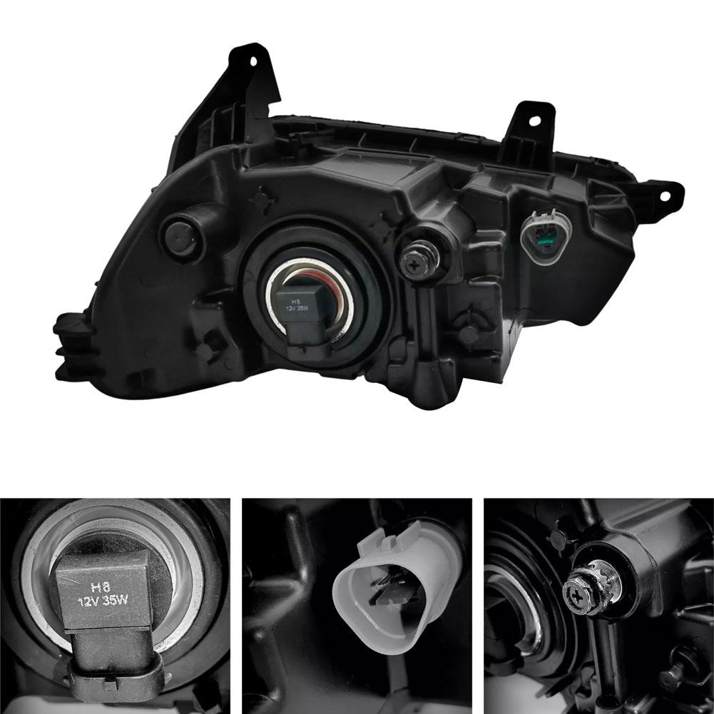 1 Pair LED DRL Daytime Running Lights Compatible For Tucson Models 2016-2018, Front Bumper Fog Lamps, Dual Color Automobile Driving Lights Replacement