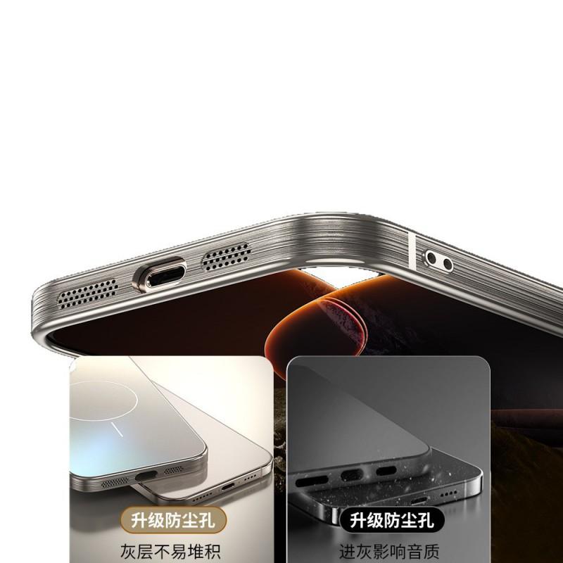 Magnetic Snap Case IPhone 16 Pro Max 15 14 With AG Matte Finish TPU Bumper Shockproof Full Cover